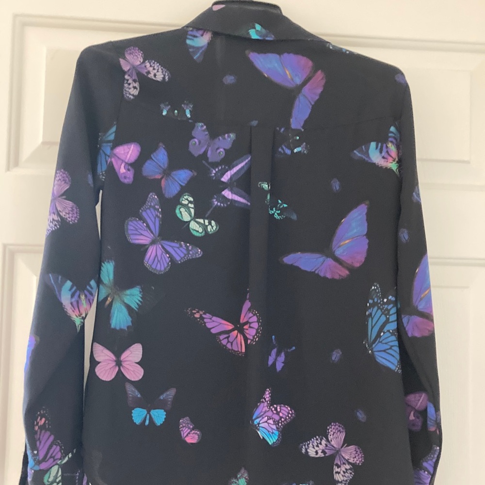 Express XS Original Fit Portofino Butterfly Shirt